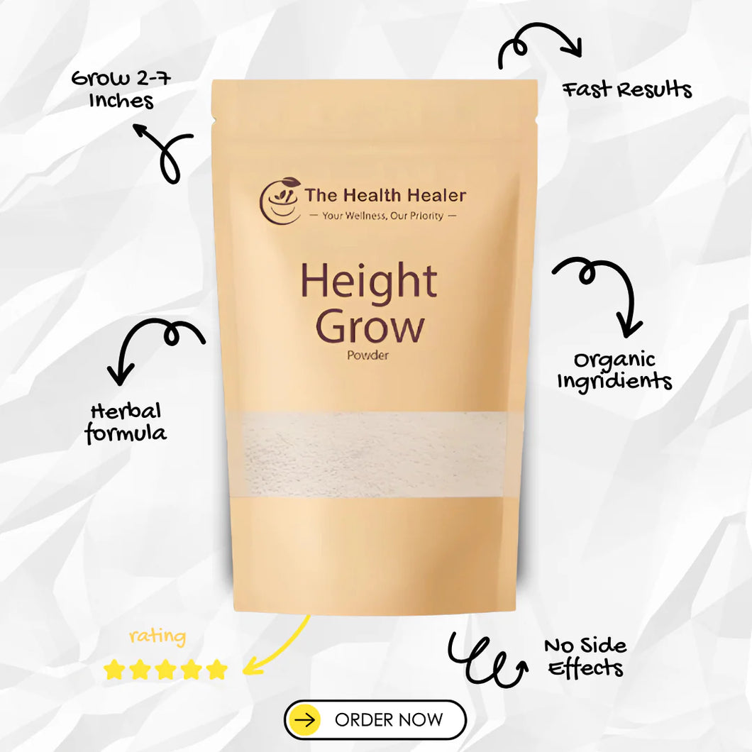 Grow Height – 100% Natural & Organic Growth Powder to Grow Taller