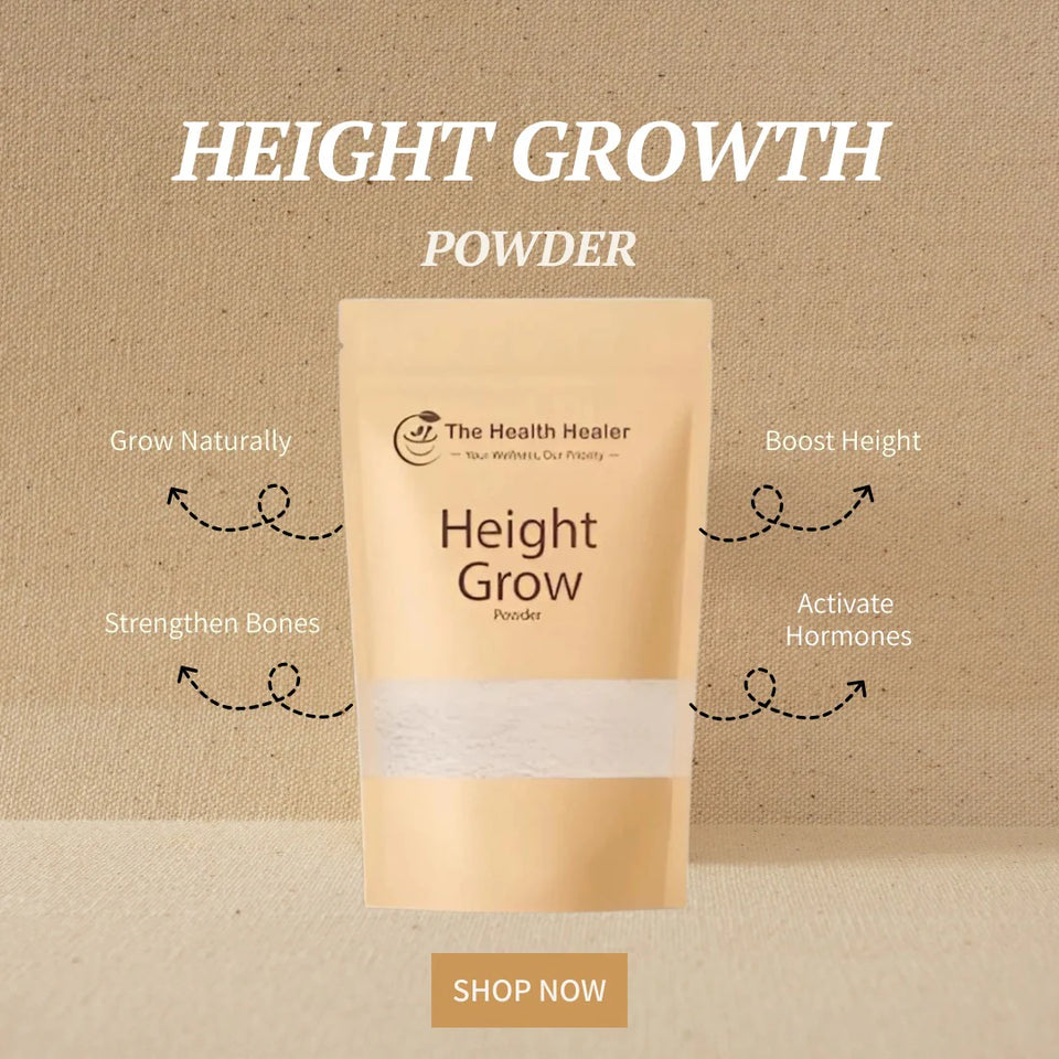 Grow Height – 100% Natural & Organic Growth Powder to Grow Taller